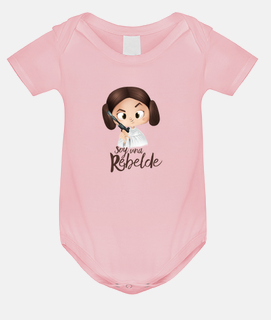 Rebelde-Body bebé, rosa