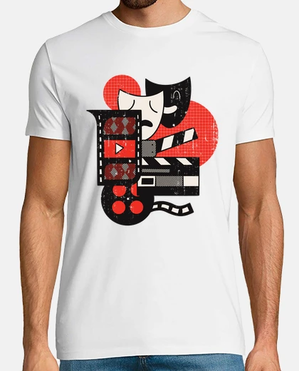 T-shirt recitazione astratta
