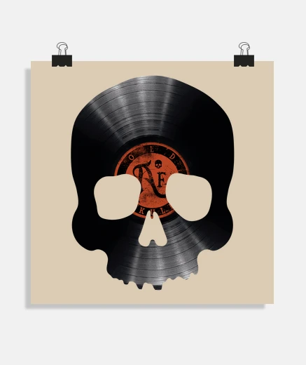 Poster record del cranio lp