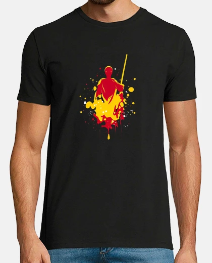 Camiseta red and yellow bo staff art