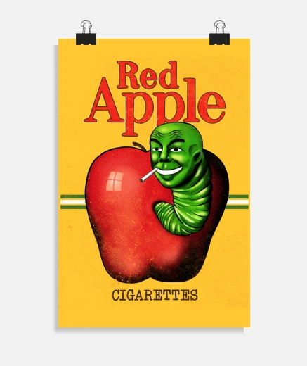 Póster Red Apple Cigarretes