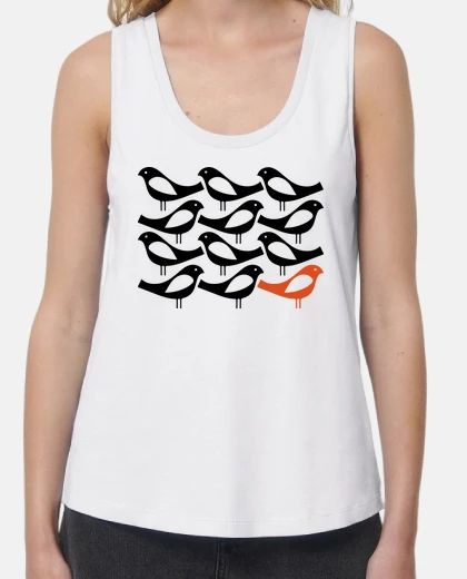 T-shirt red bird