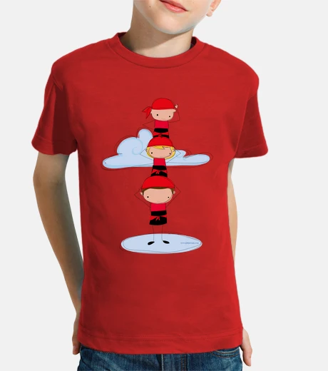 Kids red castellers