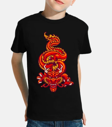 Kids red dragon east asia