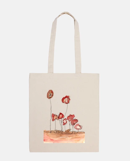 Bag red flowers