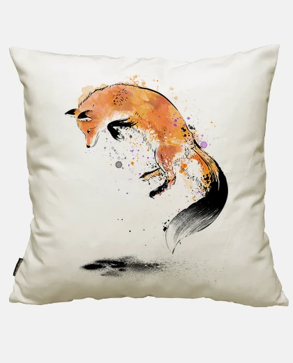 Funda Red Fox jumping into Snow