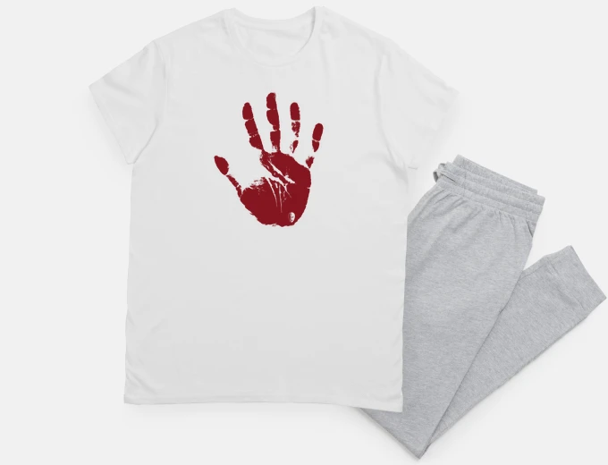 Pajama red hand
