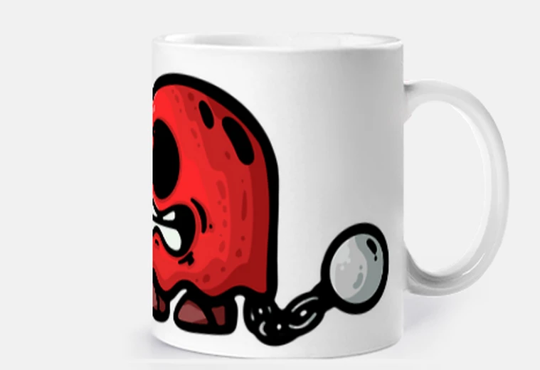 Cup red jailed ghost
