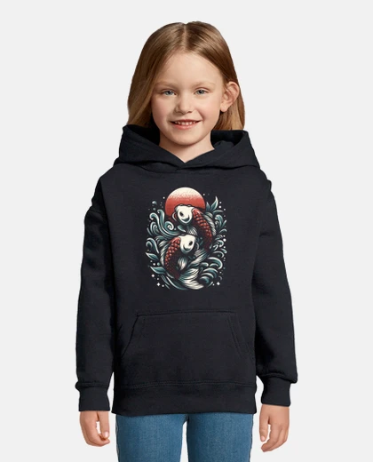 Kids Red Moon Japanese Koi Crap