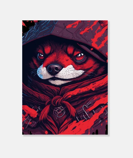 Lienzo Red Ninja