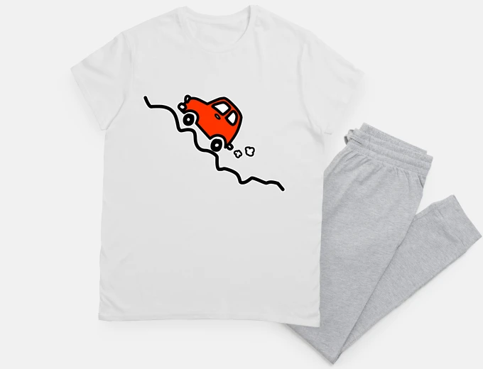 Pyjama red offroad car