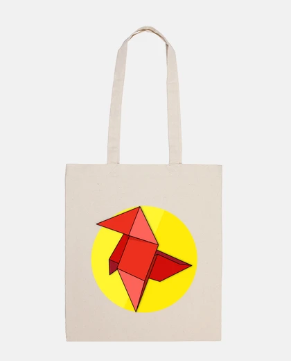 Bag red origami