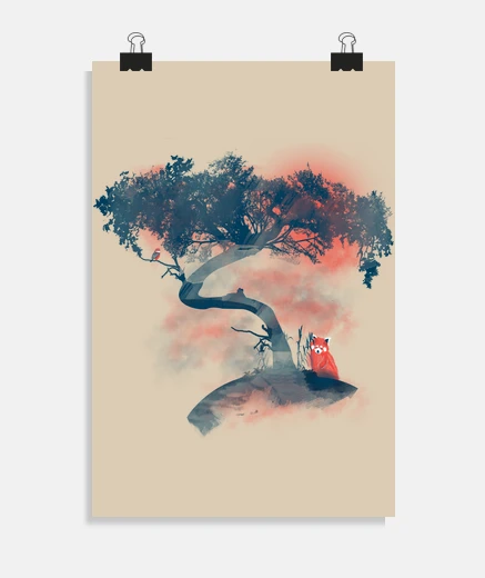 Poster red panda