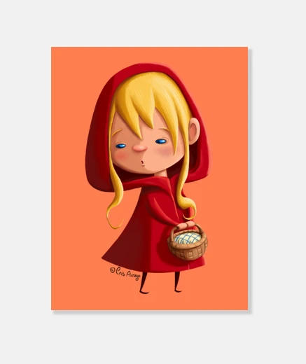 Tableau red riding hood - toile