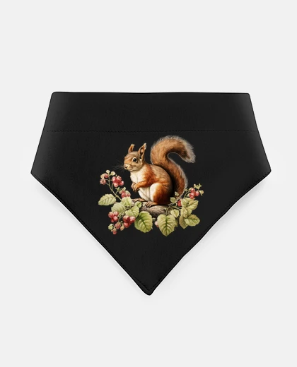 Mascotas red squirrel eats hazelnuts cute