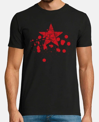 Tee-shirt red star splash