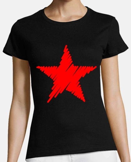 T-shirt red star strokes