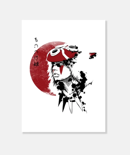 Lienzo Red Sun Princess