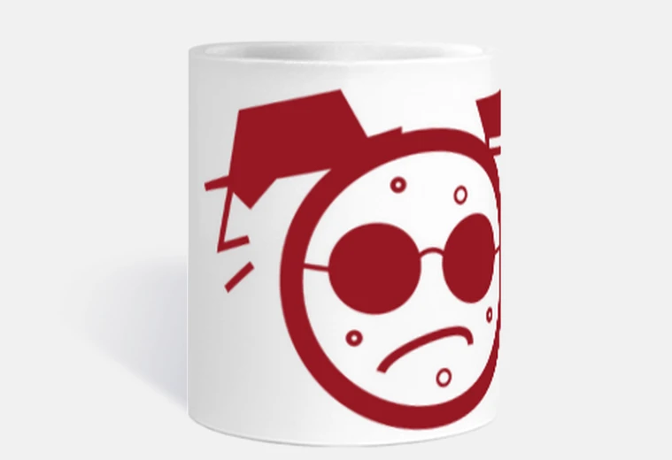 Cup red tp 3-sided logo mug