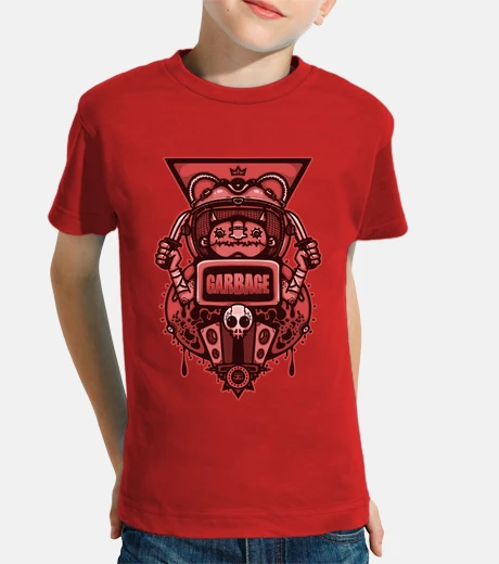 Children's red trash