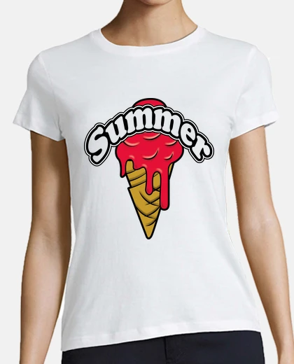 Playera red waffle ice cream summer nyb
