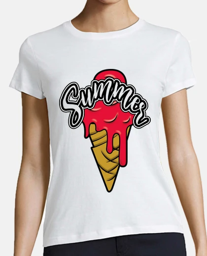 Playera red waffle ice cream summer nyb 2