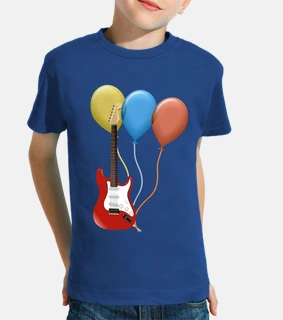 red guitar party balloons