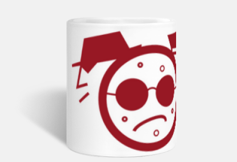 red tp 3-sided logo mug