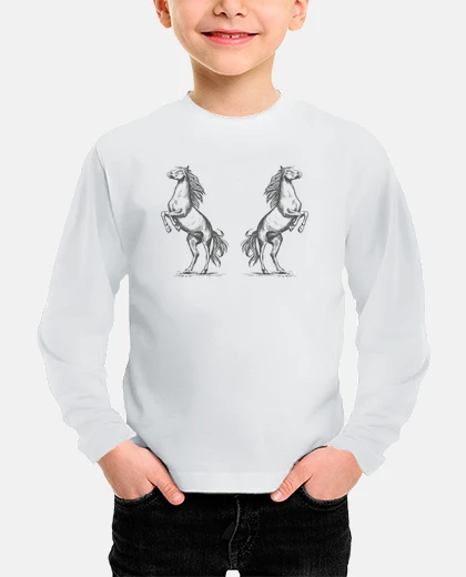 Abbigliamento redazione cavalli impennati fino pony t