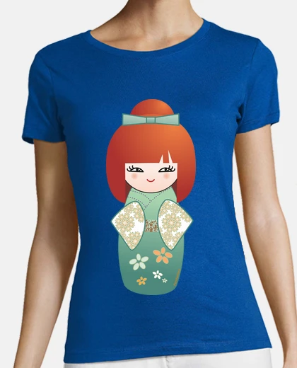 T-shirt redhead kokeshi