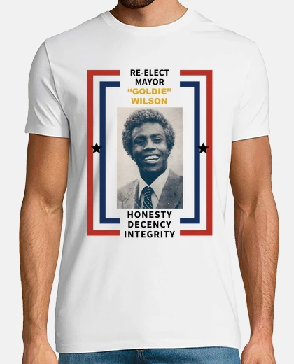 Camiseta reelija alcalde goldie wilson