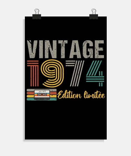 Póster Regalo de cumpleaños número 50 vintage 