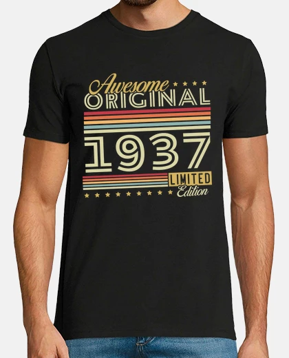 Camiseta Regalo de cumpleaños vintage de 1937