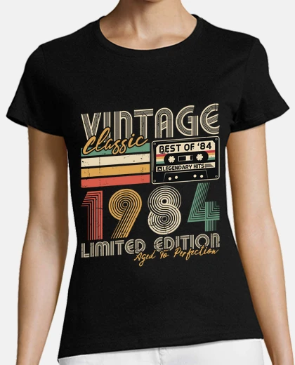 Camiseta regalo de cumpleaños vintage de 1984 40