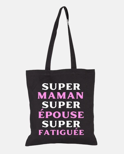 Bolsa regalo de humor de mamá súper mamá