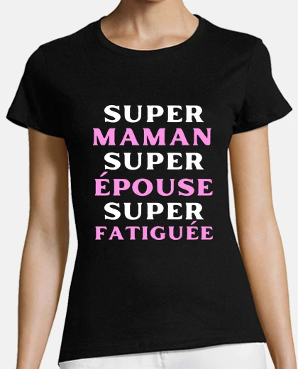 Playera regalo de humor de mamá súper mamá
