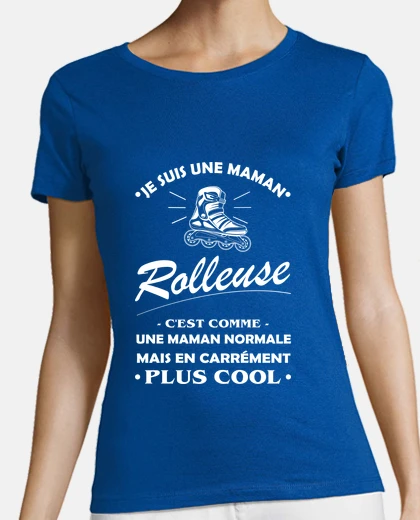 Playera regalo de mamá de patines