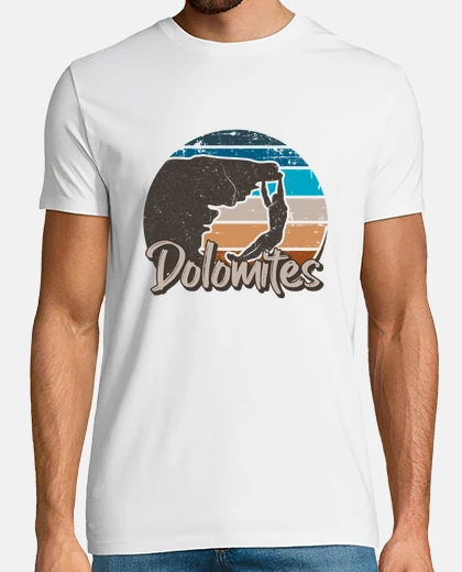 Camiseta regalo de montañismo dolomitas para él