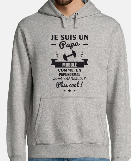 Sudadera regalo de musculación papá musculoso