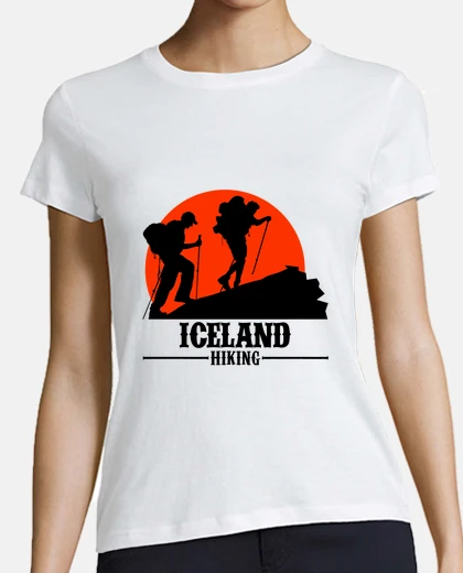 Playera regalo de viaje de senderismo islandia