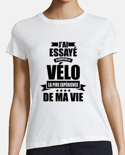 T-shirt regalo del ciclista: smetti di pedalare