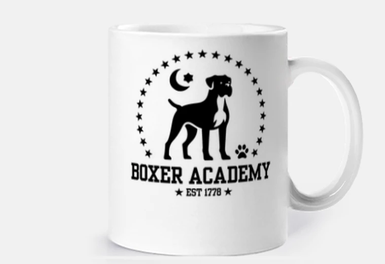Taza regalo del dueño del perro boxer