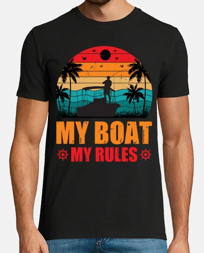 T-shirt regalo della nave della barca del capit