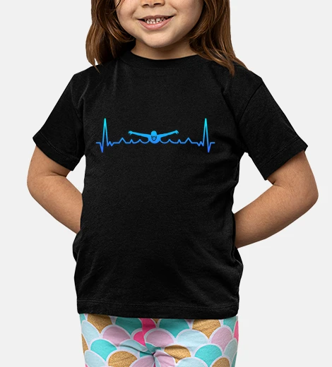 Abbigliamento regalo di battito cardiaco di nuoto per