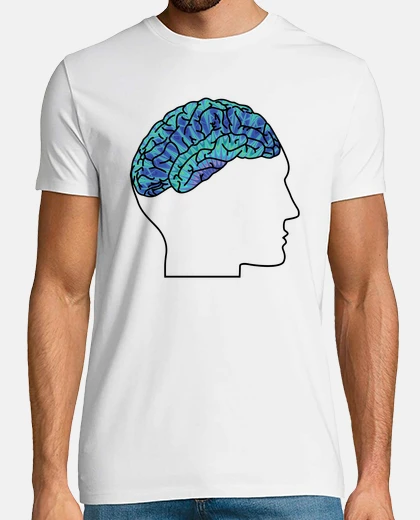 T-shirt regalo di biologia di anatomia umano cervello psichedelico