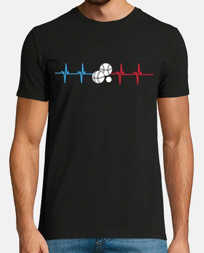 T-shirt regalo di bocce battito cardiaco francia