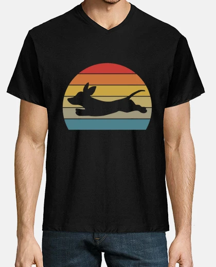 T-shirt regalo di cane amore cane bassotto retr