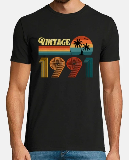 T-shirt regalo di compleanno 33 anni palma vint