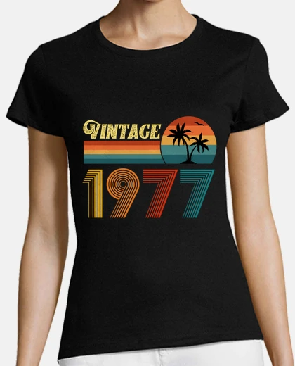 T-shirt regalo di compleanno 47 anni palma vint