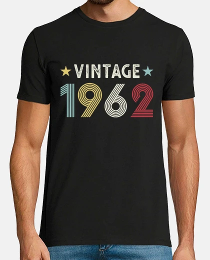 T-shirt regalo di compleanno 60 ° vintage 1962 
